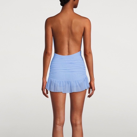 Brand new NORMA KAMALI Halter Mini Dress with Ruffle - Picture 4 of 5